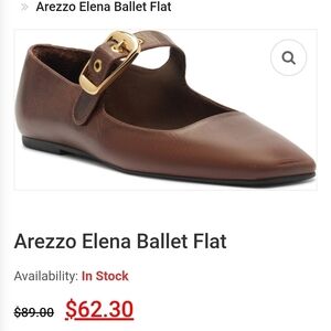 Arezzo Brown Leather Loafer